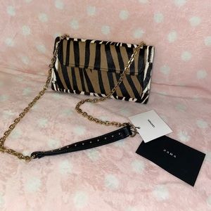 ZARA Zebra Print Wallet Purse